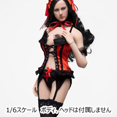 【ZYTOYS】ZY5043 Red Maid Outfit 女性ドール用メイド服 赤 1/6スケール 女性コスチューム