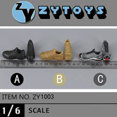 【ZYTOYS】ZY1003 ABC ローカットトレッキングブーツ 1/6スケール 男性用シューズ