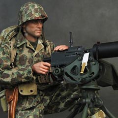 【Soldier Story】1/6 WW.II : U.S. MARINE CORPS M1917A1 MACHINE GUNNER TARAWA 1943