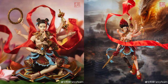 ネクロマンシー呪術と仙神の神技　プランガンチンアータン　アジャンタナキット師 梵境 FancyRealm】FJ-1A02B 「封神演義」ナタ デラックス版 1/12