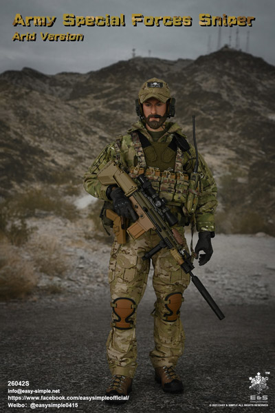 EASY&SIMPLE】26042S Army Special Forces Sniper Arid Version