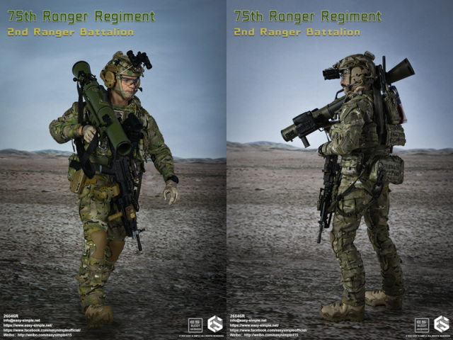 EASY&SIMPLE】26046R 75th Ranger Regiment 2nd Ranger Battalion
