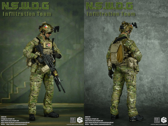 EASY&SIMPLE】26051S N.S.W.D.G Infiltration Team 1/6スケール