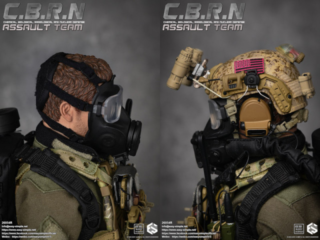 1/6 ミリタリーフィギュア #14 EASY&SIMPLE】26054R CBRN Assault Team 1/6スケールミリタリーフィギュア