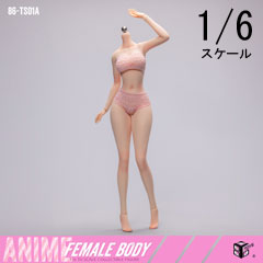 86TOYS】86-TS01-A 1/6 Anime Female Body アニメ スレンダー体型 1/6