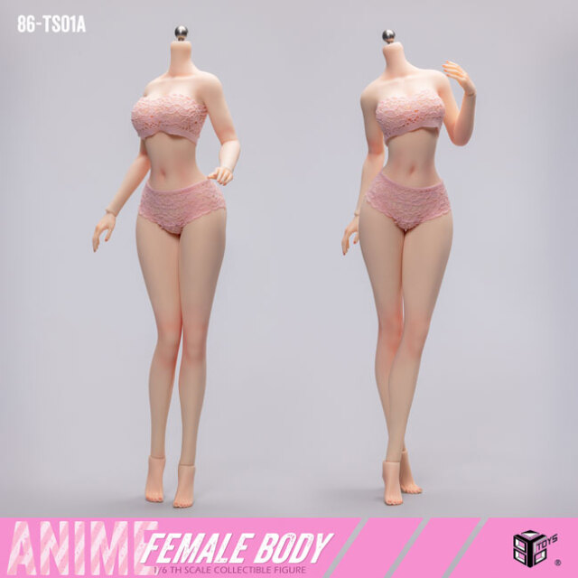 ◆1/6サイズ シームレス 女性素体フィギュア/ドール 86TOYS】86-TS01-A 1/6 Anime Female Body アニメ スレンダー体型 1/6
