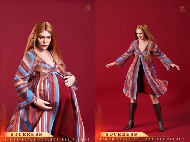 ADD TOYS】AD012A 1/6 SOCERESS 女魔法使い 妊婦 1/6スケール女性