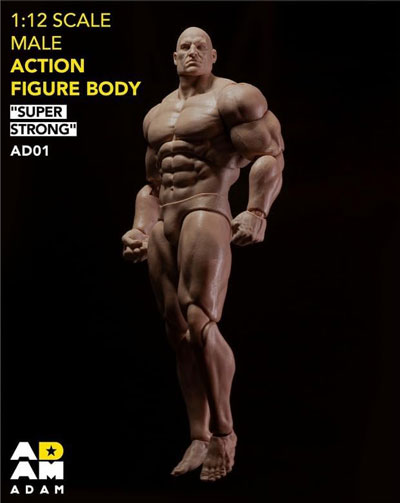 ADAM F001 1/12 SUPER STRONG フィギュア　マッチョ ADAM】AD01 1/12 COMIC STYLE SUPER STRONG MALE BODY コミック