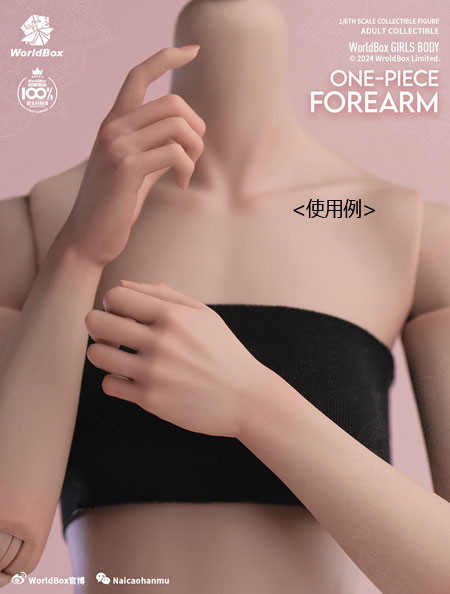 WorldBox】1/6 Girl Body One Piece FOREARM AT208A/B 女性ボディ専用