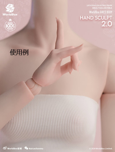 WorldBox】1/6 Girl Body Hand Sculpt 2.0 AT209A/B 女性ボディ