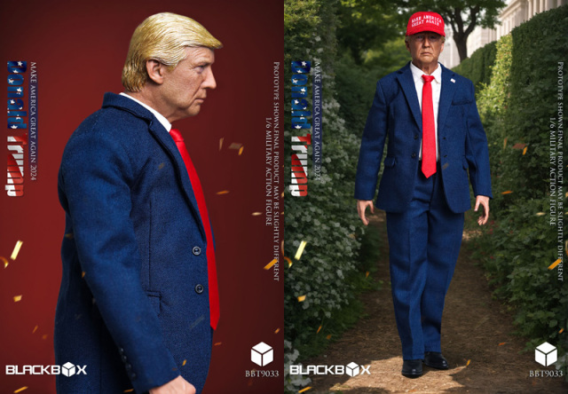 アメリカ大統領ドナルド・トランプ氏フィギュア ドナルド・トランプ次期アメリカ大統領のフィギュアがオンライン