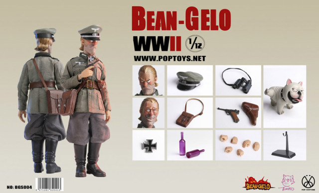 HOT TOYS ドイツ軍将校 Wehrmacht フィギュア 未使用 POPtoys】BGS004 1/12 Bean Gelo Series Beautiful Westerwald