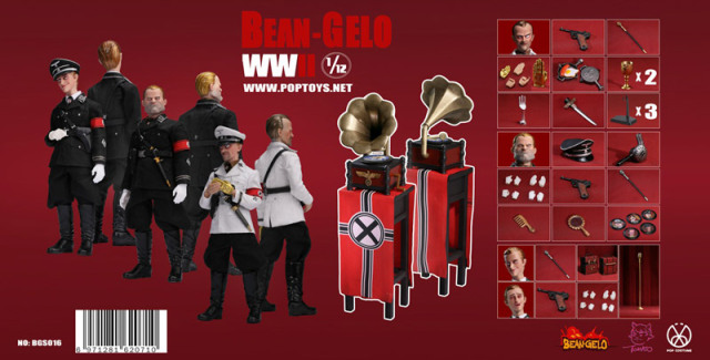POPTOYS BGS002 Bean Gelo 1/12フィギュア ジョージ POPtoys】BGS002 1/12 Bean Gelo Series Fat guy--George WW2 ドイツ軍