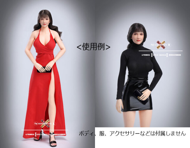 1/6スケール アンドリュー風ヘッド BOOK MEN TOYS】BM01 A/B/C/D 1/6 Female Head Sculpture with