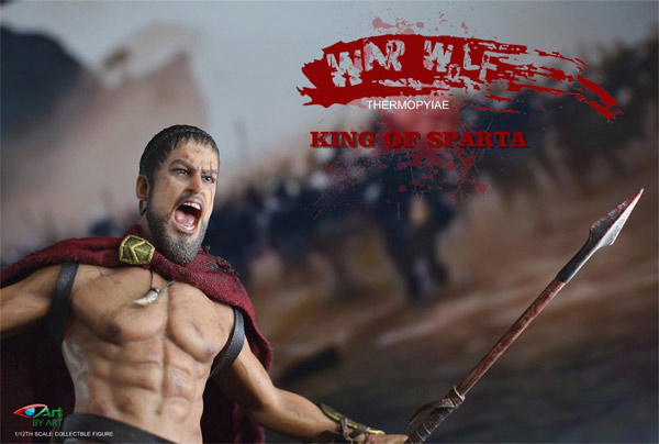 BY-ART】G01 1/12 War Wolf Thermopylae KING OF SPARTA
