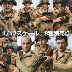 crazyfigure】LW011-LW018 1/12 WW2 第二次大戦 アメリカ軍 兵士