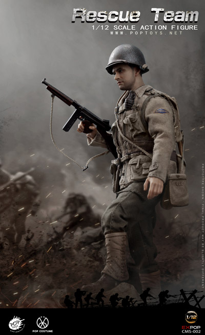 POPtoys】CMS002 1/12 WW2 US Rescue Squad Captain アメリカ
