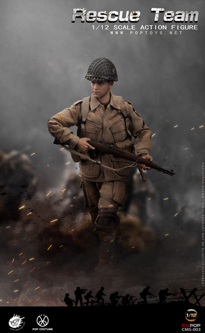POPtoys】CMS003 1/12 WW2 US Rescue Squad Paratrooper アメリカ陸軍