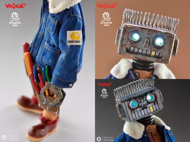 Whycat&GEARHEADTOYS】1/6 ClumsyBot Series NO.1 Repairman little