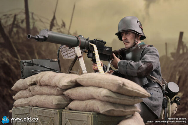 DID】D11015 WW1 German MG08 Machine Gunner - Arthur 第一次世界大戦