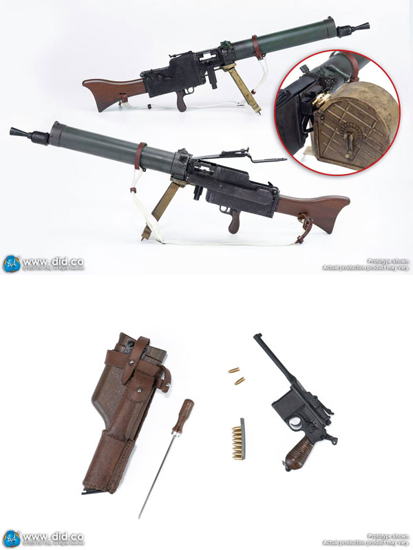 DID】D11015 WW1 German MG08 Machine Gunner - Arthur 第一次世界大戦
