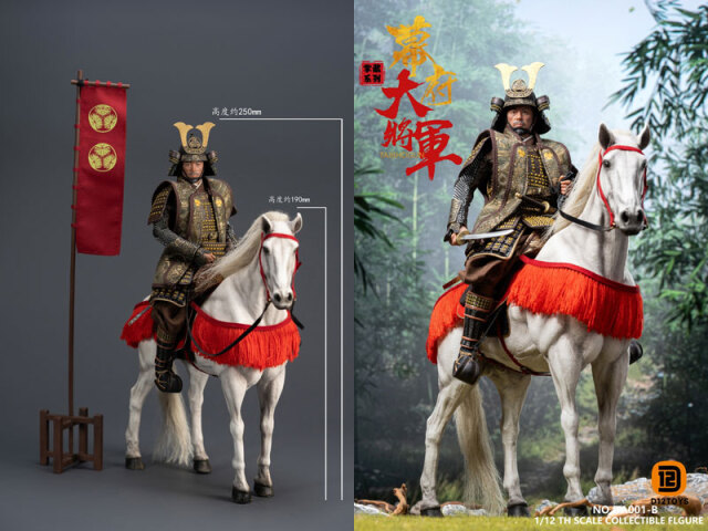 D12TOYS】DA001B Palm Collections 1/12 幕府大将軍 戦国武将 侍 武士