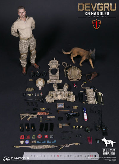 DAM】No.78040 ELITE SERIES DEVGRU K9-handler in Afghanistan
