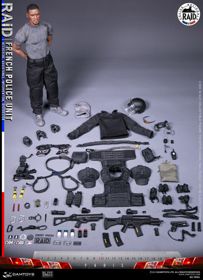 DAM】No.78061 ELITE SERIES 1/6 FRENCH POLICE UNIT - RAID IN