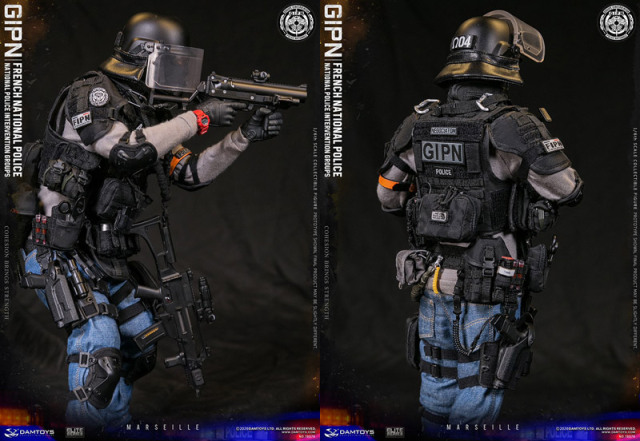 DAM】No.78076 1/6 FRENCH NATIONAL POLICE INTERVENTION GROUPS GIPN