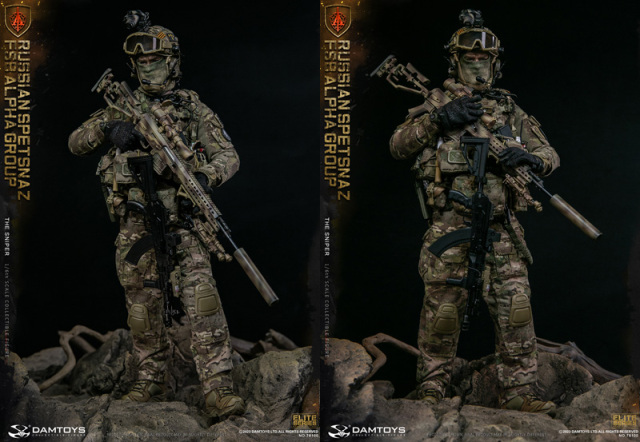 DAMTOYS 1/6 78100 ロシアン・スペツナズ・エフエスビー・アルファ DAMTOYS 78100 1/6 Russian Spetsnaz FSB Alpha Group Sniper 12
