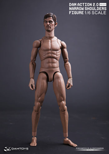 DAM】1/6 ACTION 2.0 NARROW SHOULDERS BODY NO.MALE01 or MALE02 1/6