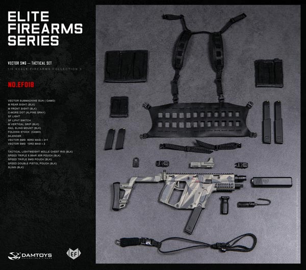 DAM】ELITE FIREARMS SERIES3 EF012-EF018 1/6 VECTOR SMG TACTICAL