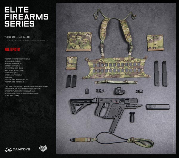 DAM】ELITE FIREARMS SERIES3 EF012-EF018 1/6 VECTOR SMG TACTICAL