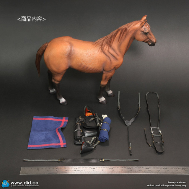 DID】E60082 Brown-Red War Horse (Standing) ネイサン大尉 愛馬