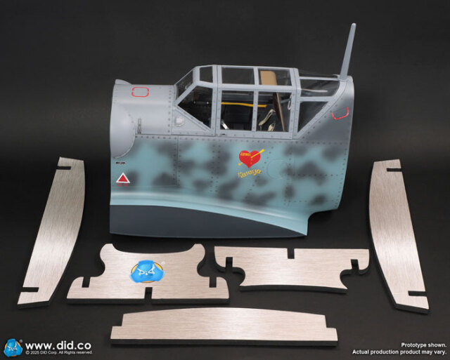 DID】E60083 1/6 Bf109 Cockpit (Grey Blue) WW2 ドイツ軍 メッサー