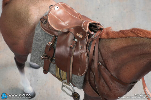 DID】E60084 WW2 German Brown War Horse (Standing) WW2ドイツ軍 軍馬