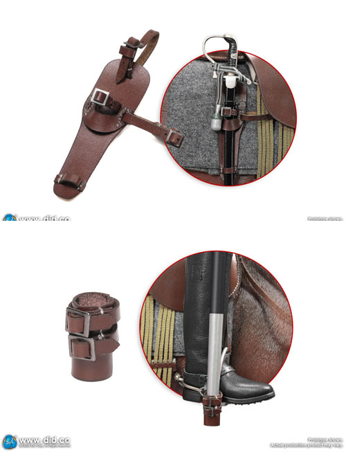 DID】E60084 WW2 German Brown War Horse (Standing) WW2ドイツ軍 軍馬