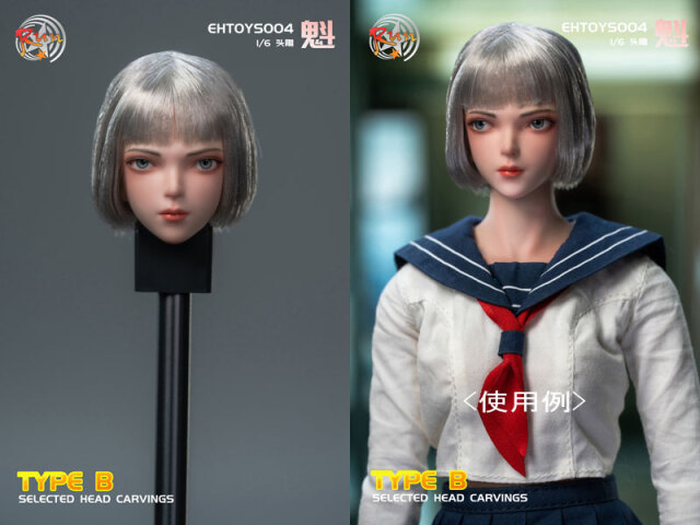 アヘ顔1/6 西洋 女性 ヘッド YMTOYS3つセット YMtoys】YMT102 A/B/C/D/E/F 1/6 Movable Eye Female Headsculpt 花里
