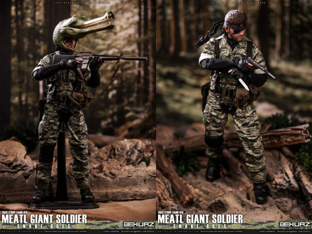 ミリタリーフィギュア 迷彩柄 装備付きダイビング EKUAZ STUDIO】EKS010 1/6 迷彩ソルジャー TIGER STRIPE CAMO VER. 1/6