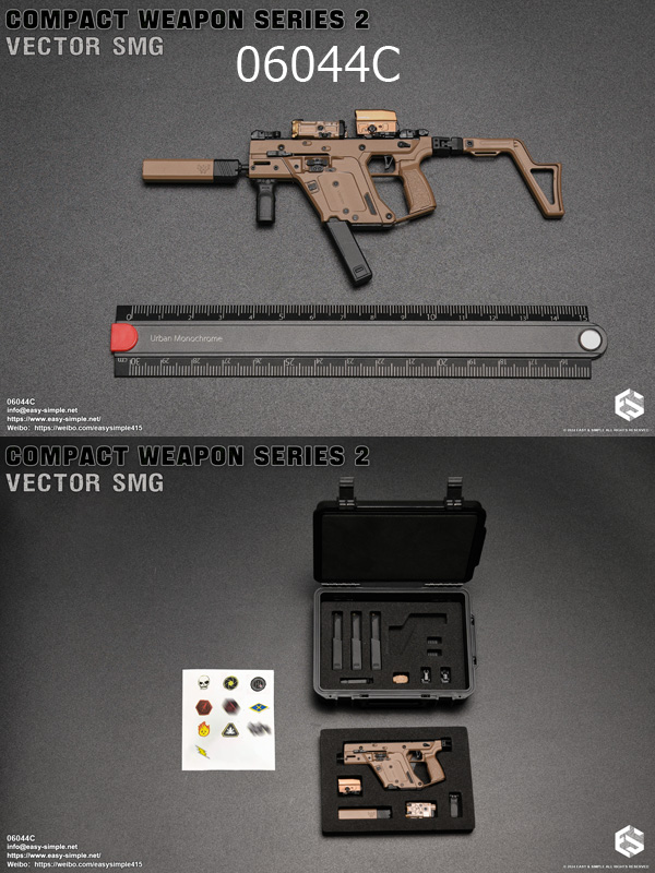 小物 smg EASY&SIMPLE】06044 COMPACT WEAPON SERIES 2 VECTOR SMG 1/6スケール