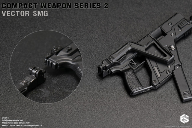 EASY&SIMPLE】06044 COMPACT WEAPON SERIES 2 VECTOR SMG 1/6スケール