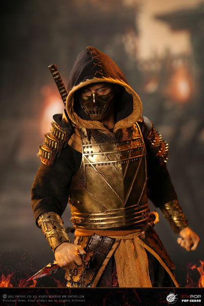 モータルコンバット PopToys EX049 スコーピオン 1/6 フィギュア POPTOYS Scorpion Mortal Kombat 1/6 Action Figure 12'' Model