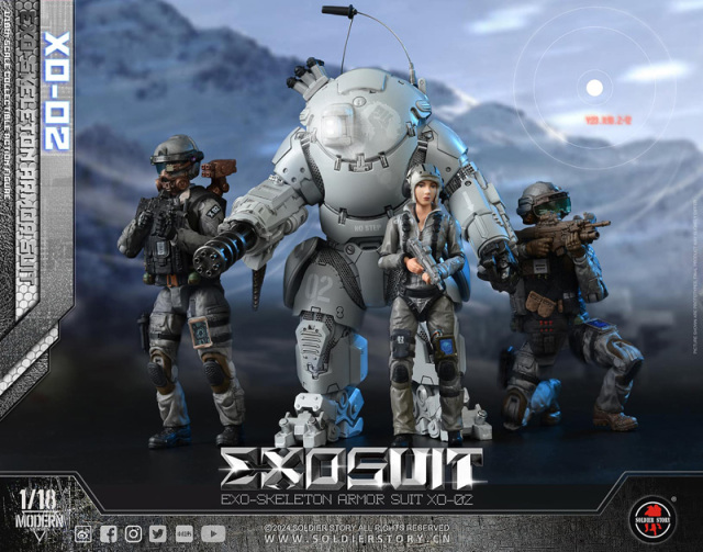 Soldier Story】SSE002 1/18 EXOSUIT EXO Skeleton Armor Suit