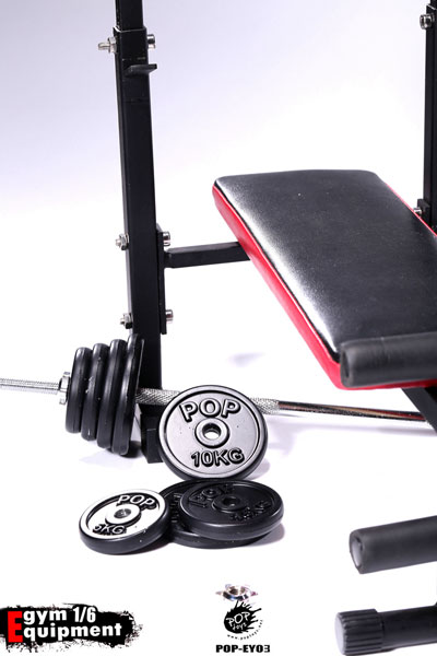 POPtoys】EY03 Gym Equipment-Alloy barbell and the dumbbell