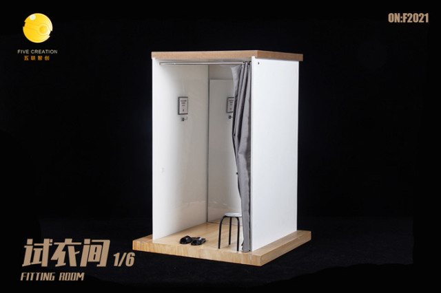 ☆フィッティングルーム 44-1185-75 【中古品】フィッティングルーム（ホワイト） 【AXEL