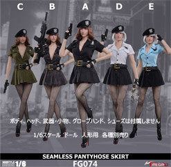 FireGirlToys】FG074 1/6 Police Skirt Seamless Stockings Set
