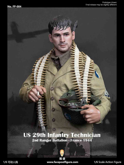 Facepoolfigure】FP004A 1/6 WW2 US 29th Infantry Technician