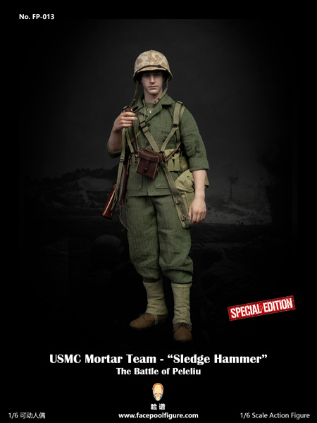 Facepoolfigure】FP013B 1/6 USMC Mortar Team - “Sledge Hammer” WW2 