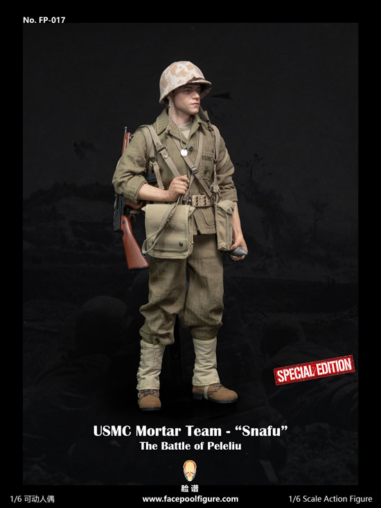 Facepoolfigure】FP017B 1/6 WW2 USMC Mortar Team Snafu The