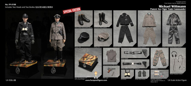 Facepoolfigure】FP019B 1/6 Michael Wittmann - Panzer Ace Tiger